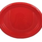 Bandeja Ovalada Roja 5 Uni