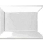 Bandeja Rectangular Blanco 3 Uni