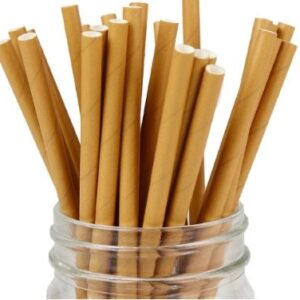 Bombilla Papel Kraft 12 Uni
