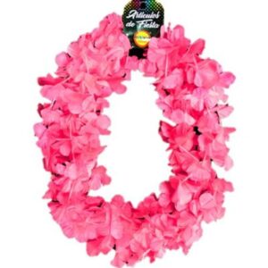 Collar Flúor Hawaiano Fucsia 3 Uni