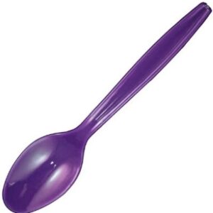 Cuchara Plástica Morada 20 Uni