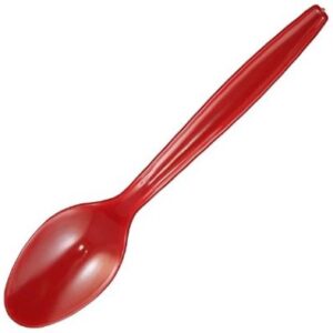 Cuchara Plástica Roja 20 Uni