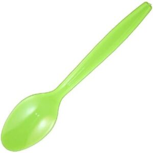 Cuchara Plástica Verde 20 Uni