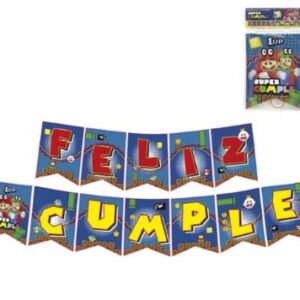 Guirnalda Feliz Cumple Mario Bros