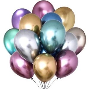 Globo Cromado #9 Col Surtidos 25 Uni