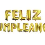 Globo Metálico Feliz Cumpleaños Dorado