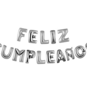 Globo Metálico Cumpleaños Plateado