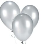 Globo Metalizado #9 Plateado 50 Uni