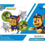 Set Globos Metálicos Paw Patrol 5 Piezas
