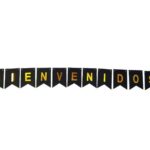Guirnalda Bienvenidos Negro/Dorado
