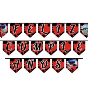 Guirnalda Feliz Cumpleaños Ladybug