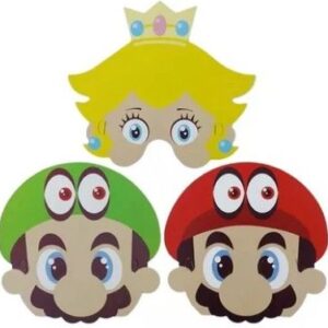 Mascaras Mario Bros x6