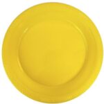 Plato Plástico 18 Cm Amarillo 10 Uni