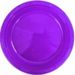 Plato Plástico 18 Cm Morado 10 Uni