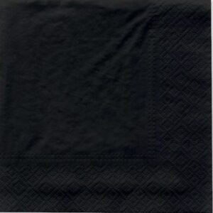 Servilleta Grande Negra 20 Uni