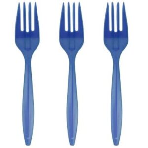 Tenedor Plástico Azul 20 Uni
