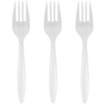 Tenedor Plástico Blanco 36 Uni