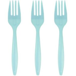 Tenedor Plástico Celeste 20 Uni