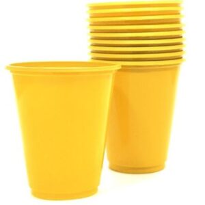 Vaso Plástico 230cc Amarillo 10 Uni