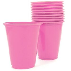 Vaso Plástico 230cc Rosado 10 Uni