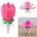 Vela Flor Rosada Musical