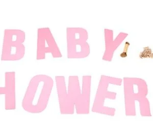 Banner Baby Shower Niña