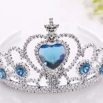 Corona Plástica Princesa Piedra Celeste