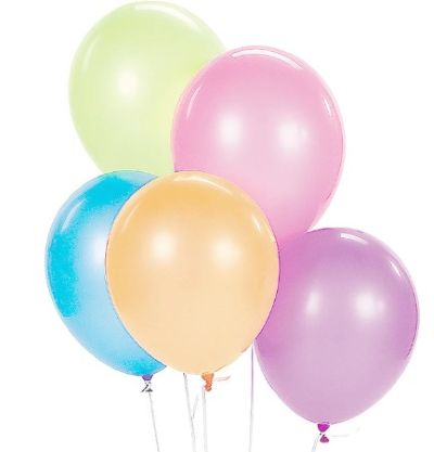 Globo Neón #9 Colores Surtidos 25 Uni