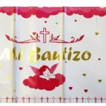 Mantel Mi Bautizo Rosado 127x183cm 1 Uni
