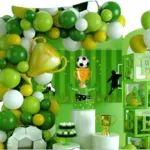 Set Decoración Globos Futbol + Pendon 93 Piezas