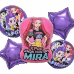 Set Globos Guerreras K-pop Mira 5 Piezas